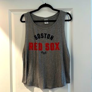 VICTORIA SECRET PINK BOSTON REDSOX TANKTOP • SZ M